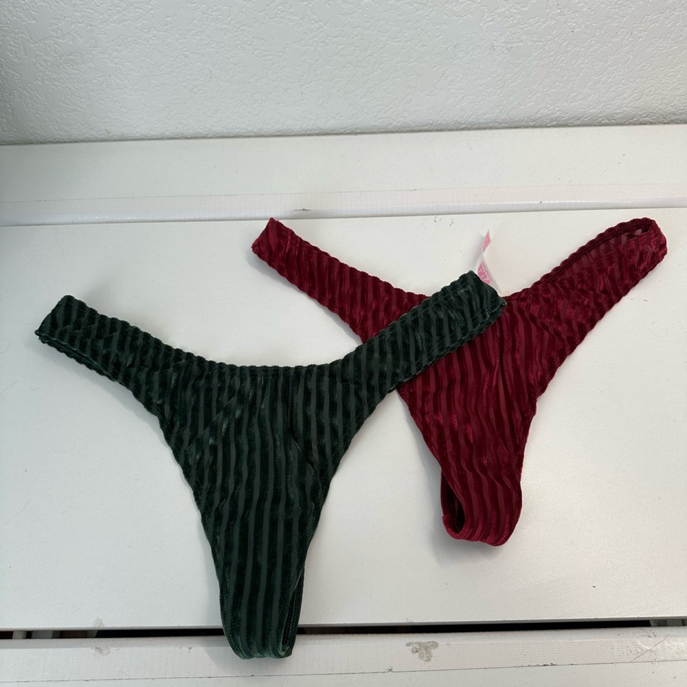 Velvet/Mesh Maroon & Green - PINK